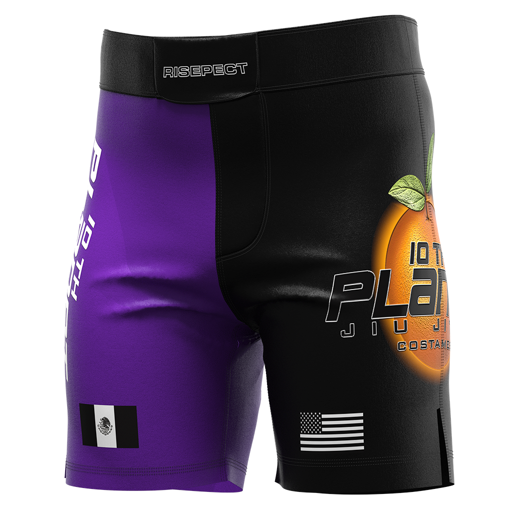 Pantalones cortos de lucha Fruite Tenth Planet Purple Rank BJJ