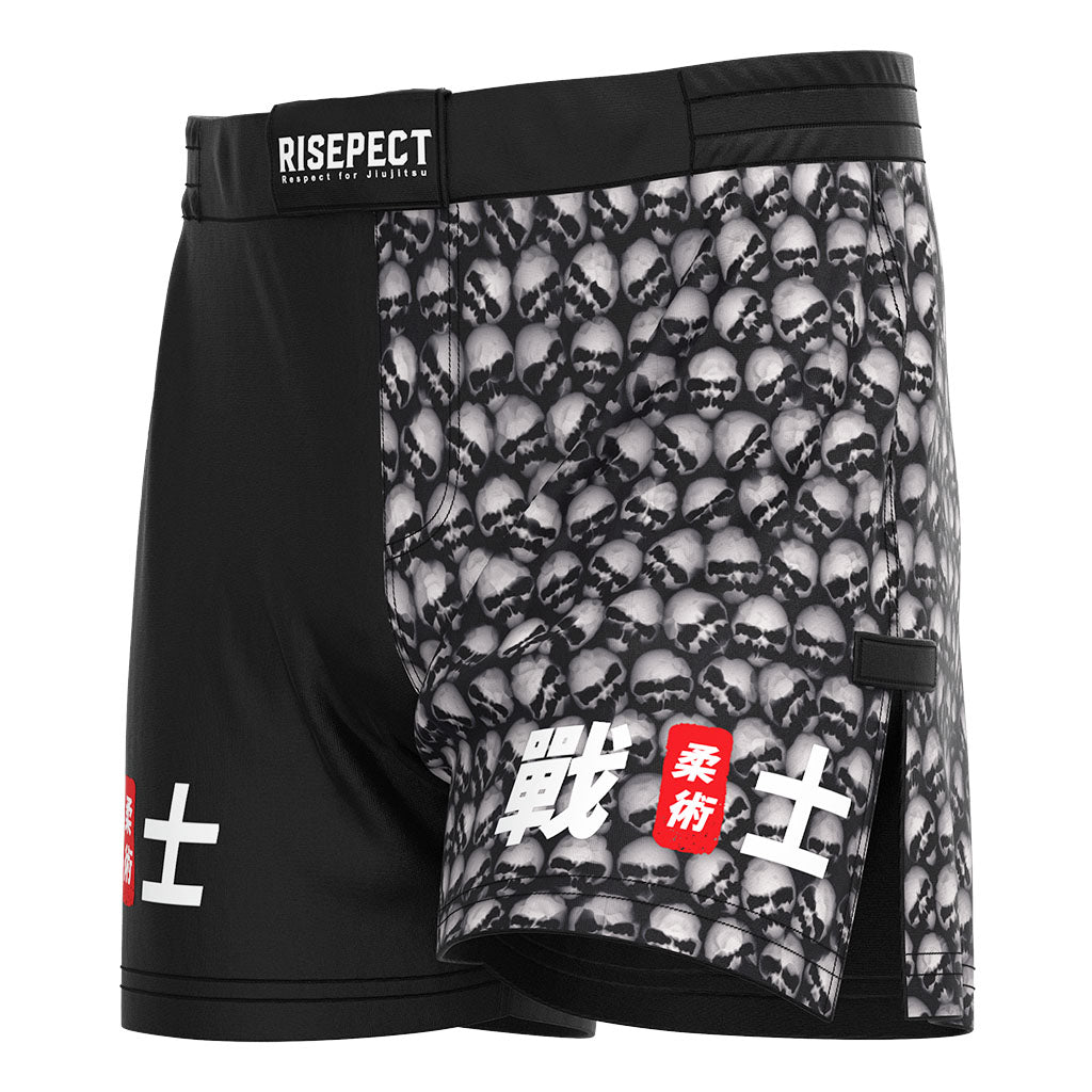 Pantalones cortos de lucha de MMA con abertura alta de Undead Warrior