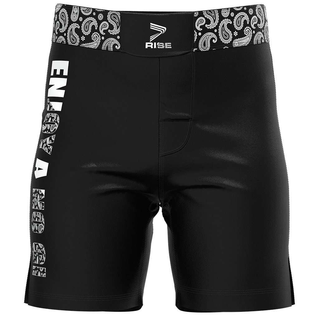 Pantalones cortos de lucha de Jiu-Jitsu con diseño de flor de anacardo y cachemira